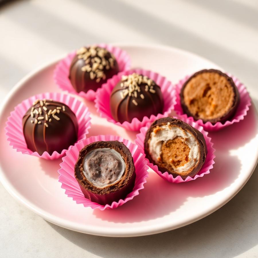 Docinhos em forminhas rosas